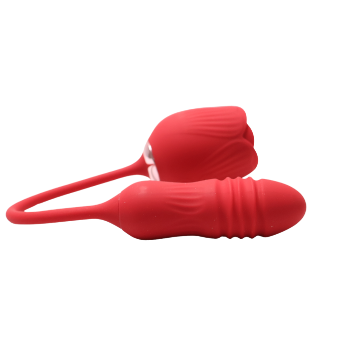 3-in-1 Rose Clitoral Sucking & Thrusting Vibrator 2