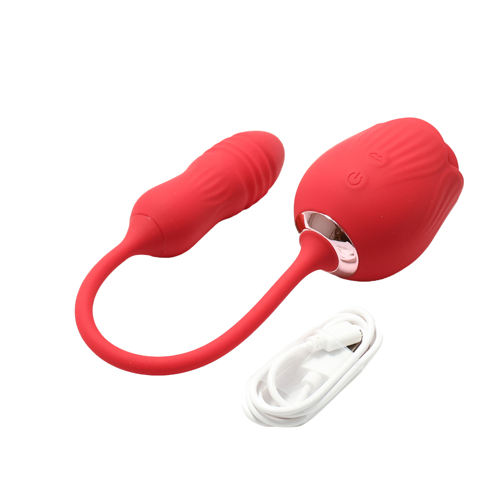 3-in-1 Rose Clitoral Sucking & Thrusting Vibrator 3-in-1 Rose Clitoral Sucking & Thrusting Vibrator 2