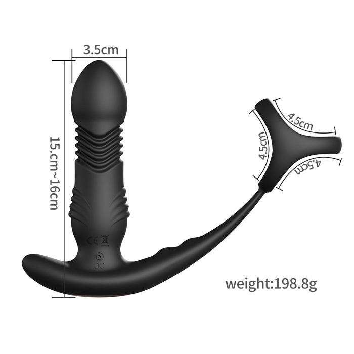 App-Controlled Vibrating Prostate Massager with 10 Frequency Stretching Vibration - Image 4