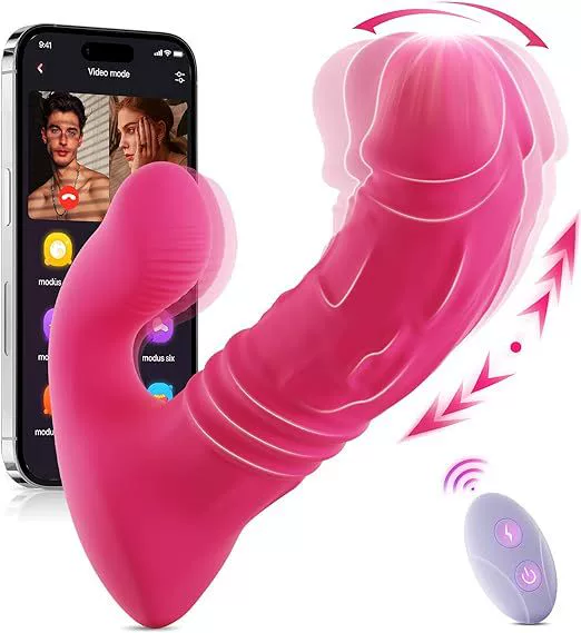 & Remote Control Dual-Action Massager (10+10 Modes) (1) 4-in-1 App & Remote Control Dual-Action Massager (10+10 Modes) - Image 1
