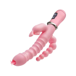 Triple-Stimulation Rabbit Vibrator with Clitoral Sucking Function