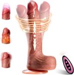Heated Thrusting Dildo with Suction Base & Remote