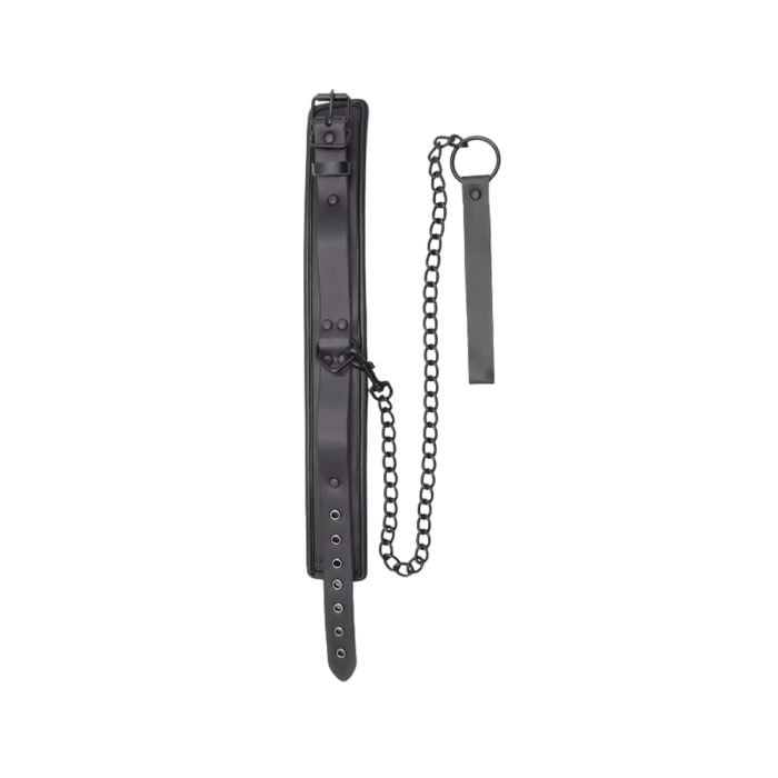 3-Piece Padded Leather Restraint Set with Adjustable Collar & Cuffs